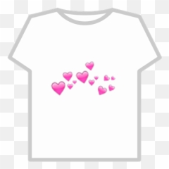 Cute Pink Heart Emoji Transparent Background - Shirt Roblox Aesthetic