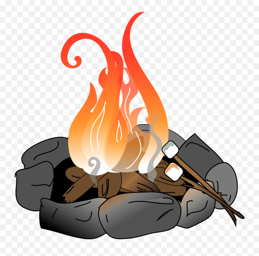 Marshmallows Clipart - Fire Pit Clip Art Emoji,Is There A Campfire Emoji