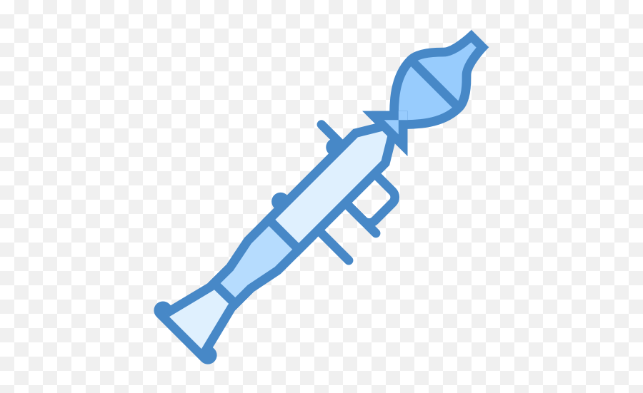 Blue Bazooka Vector Icon - Rpg Clipart Emoji,Blackberry Emoticons List