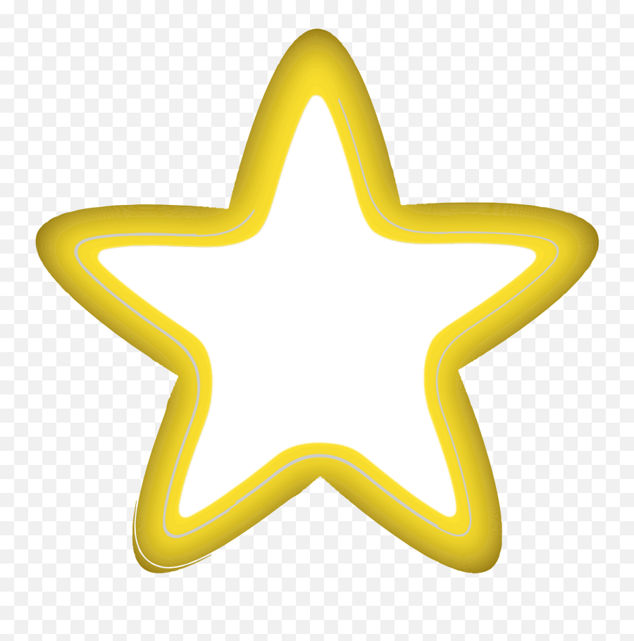 Clipart Stars Line Transparent - Gold Outlined Black Star Star Png Emoji,White Star Emoji