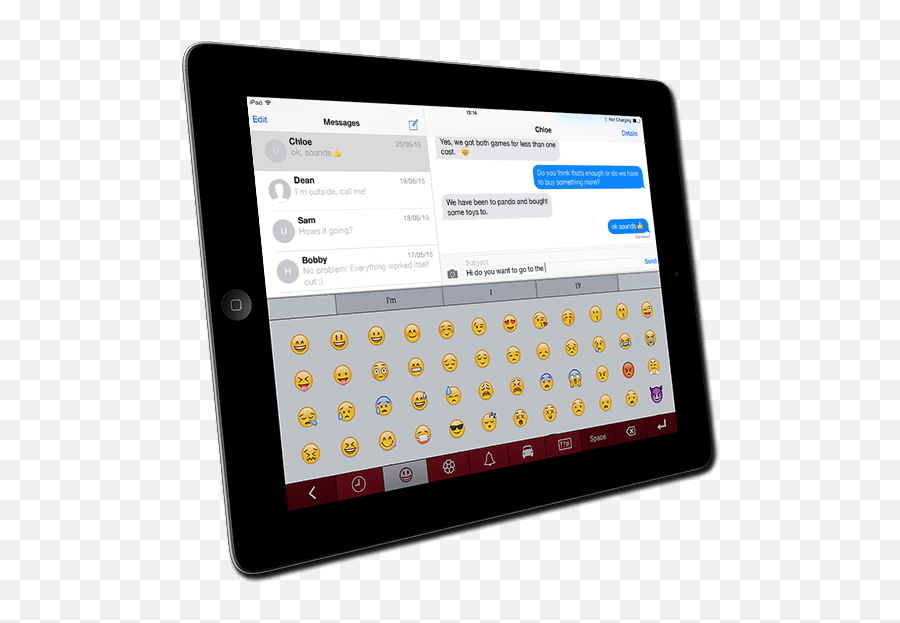Emoji Browser And Prediction - Tablet Computer Full Size Tablet Computer,Emoji Computer