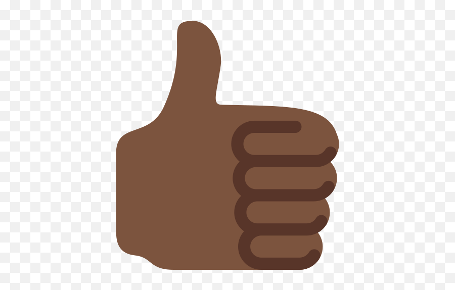 Thumbs Up Emoji With Dark Skin Tone - Thumbs Up Right Emoji,African American Emojis