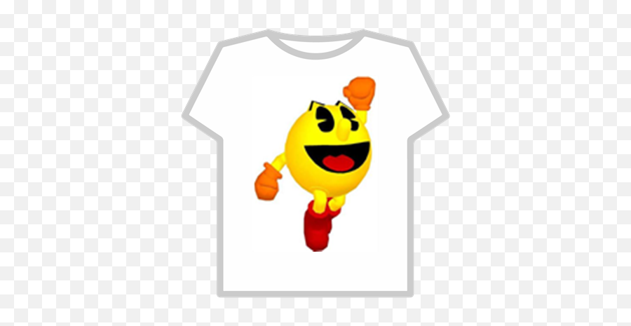 3d Pac Man T - Shirt Roblox Pac Man Character Emoji,3d Animated Emoticon