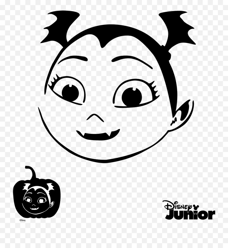 10 Printable Disney Vampirina Coloring Pages - Vampirina Pumpkin Carving Stencil Emoji,Pumpkin Carving Emoji