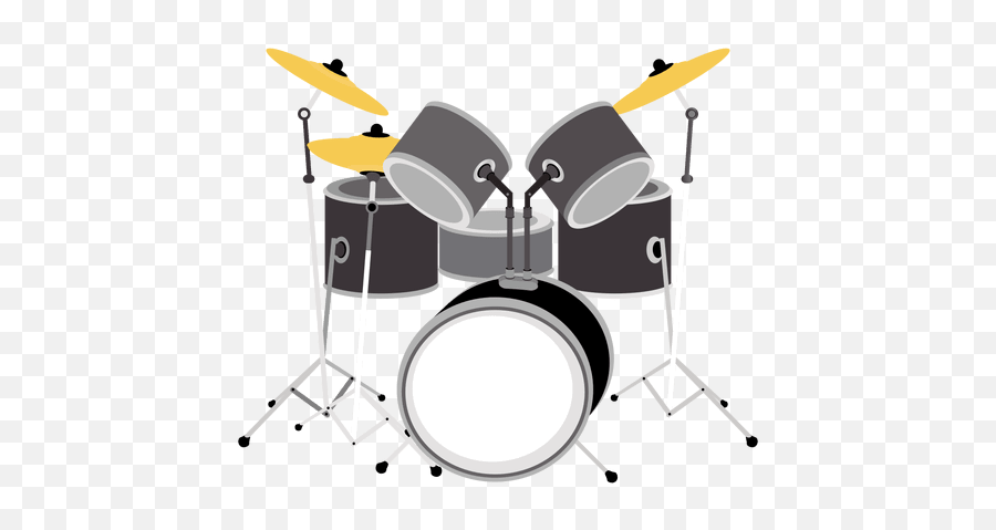 Drumset Cartoon - Transparent Png U0026 Svg Vector File Cartoon Drum Set Png Emoji,Drum Emoticon