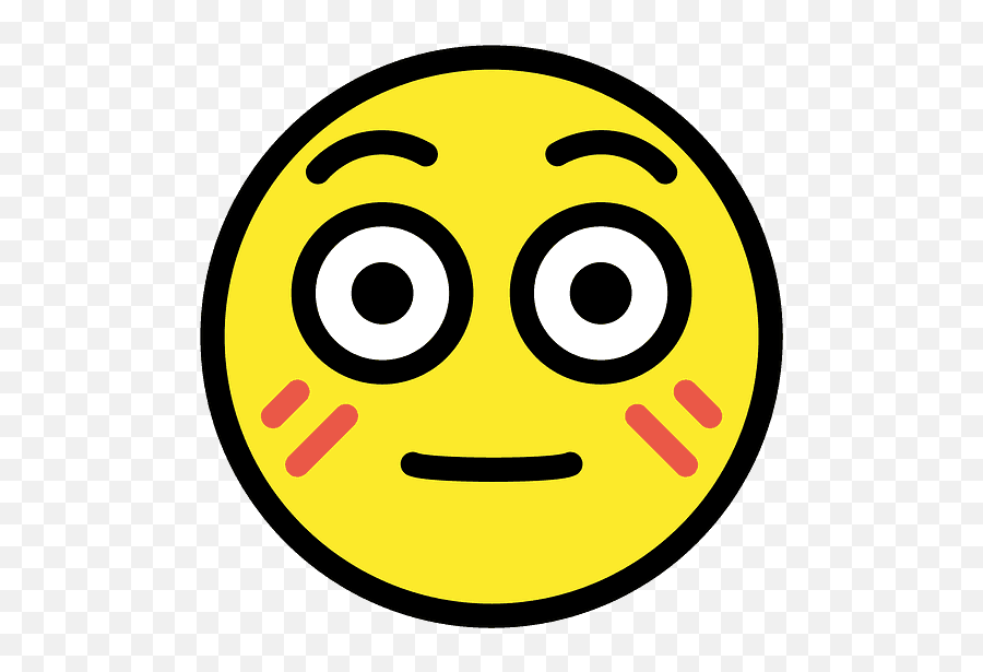 Flushed Face Emoji Clipart Free Download Transparent Png - Openmoji,Disappointed Emoji Transparent