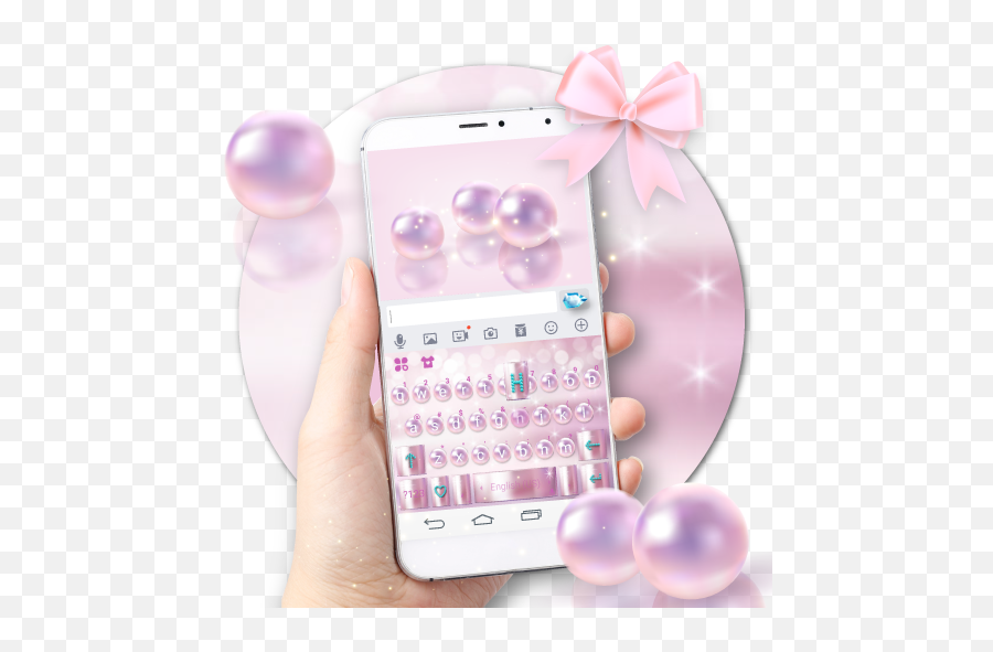 Pink Luxury Pearl Keyboard Theme - Apps On Google Play Mobile Phone Emoji,How To Get Emojis On Samsung Galaxy S6