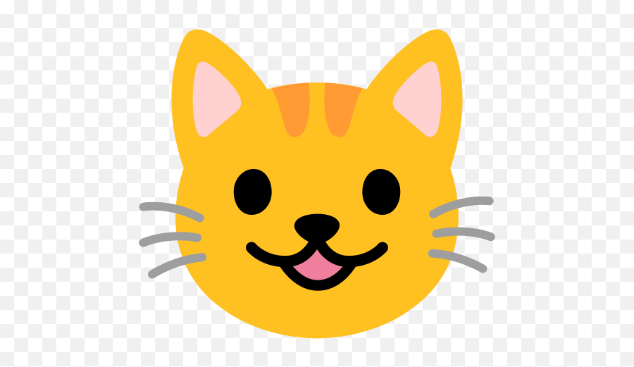 Grinning Cat Emoji - Android Cat Emoji,Cat Emoji
