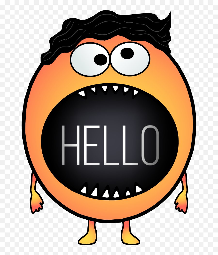 Comic Emoji Hello Sticker By M E R Y E M - Happy,Hello Emoji