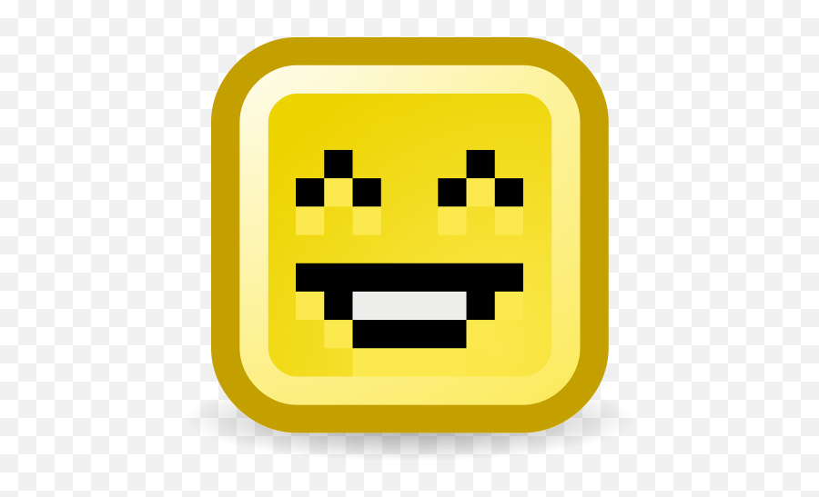 Laughinghappysmileycomputerpixelated - Free Image From Make Captain America Shield In Minecraft Emoji,Laugh Emoticon