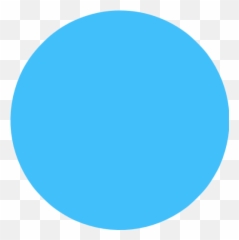 Transparent Blue Circle - Light Dot Png Emoji