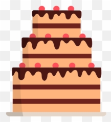 Three Layered Cake Flat - Transparent Png U0026 Svg Vector File Pastel De Tres Capas Emoji,Facebook Cake Emoji