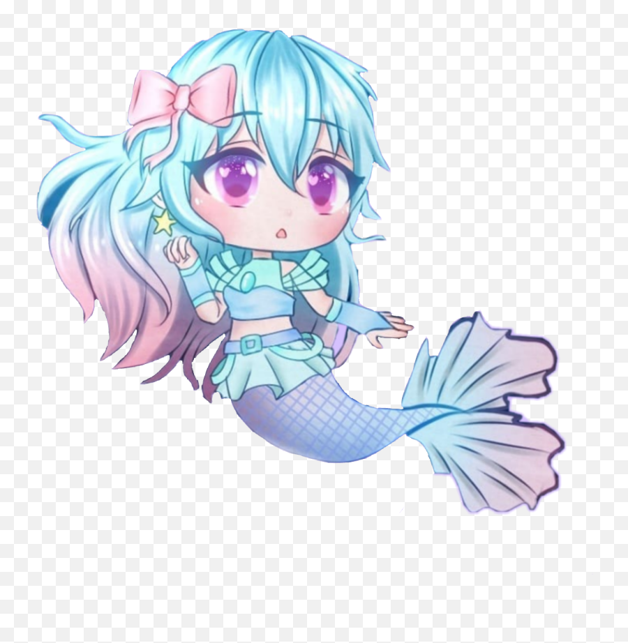 Mermaid Tail Sticker Challenge On Picsart - Gacha Life Png Mermaid Emoji,Is There A Mermaid Emoji