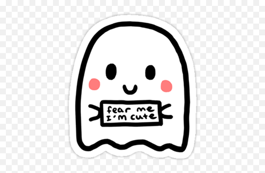 Cute Ghost Sticker - Sticker Mania Cute Easy Ghost Drawings Emoji,Ghost Rider Emoji
