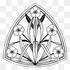 Oleander Flowers Floral Deco Tattoo - Art And Nouveau Drawing Emoji