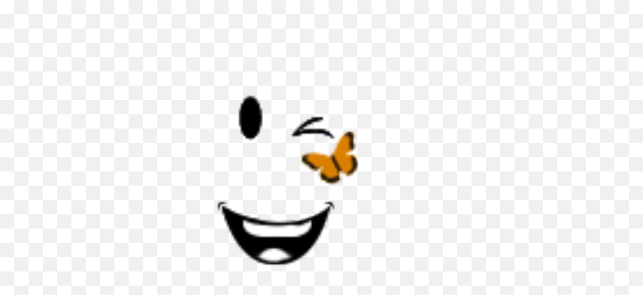 Monarch Butterfly Smile - Roblox Butterfly Face Emoji,Butterfly Emoticon
