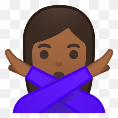 Medium Dark Skin Tone Icon Clipart - No Png Icon Emoji,Female Shrug Emoji