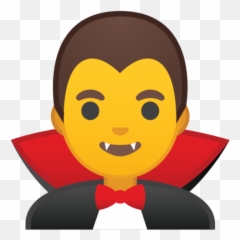 Man Vampire Emoji - Dracula Emoji,Man Emoji