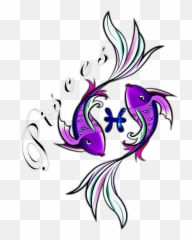 Pisces Fish Fishes Astrology Astrological Astrologysign - Pisces Tattoo Png Emoji,Pisces Emoji