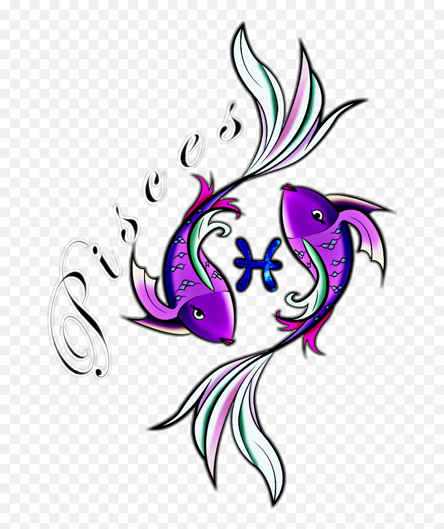 Pisces Fish Fishes Astrology Astrological Astrologysign - Pisces Tattoo Png Emoji,Pisces Emoji