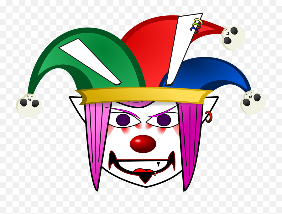Alien Clown Comic Characters Creepy Dress - Evil Alien Clipart Gif Png Emoji,Crazy Emoji
