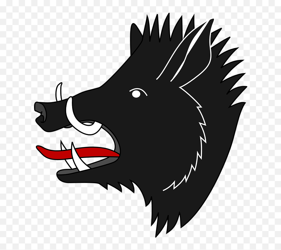 Boar Wild Pig - Boar Head Coat Of Arms Emoji,New Unicorn Emoji