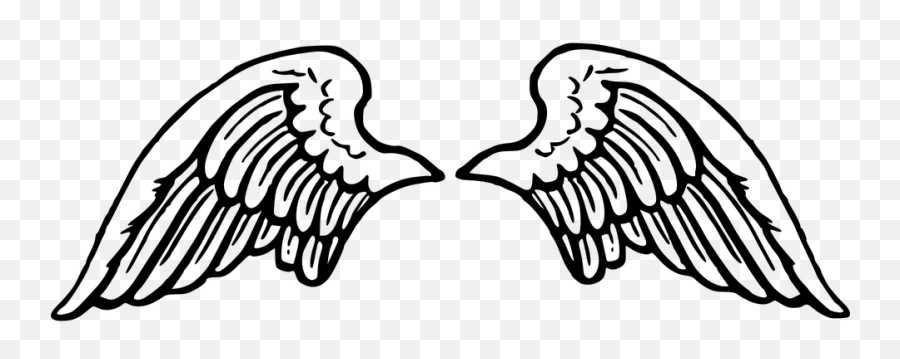 Free Heaven Angel Vectors - Angel Wings Clip Art Emoji,Rainbow Flag Emoji
