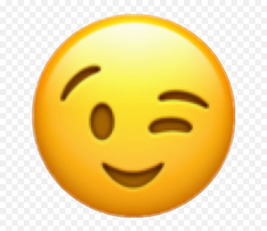 Occhiolino Smile Smiling Iphone Iphonex Emoji Emojiipho - Winking Face Emoji,Emojios