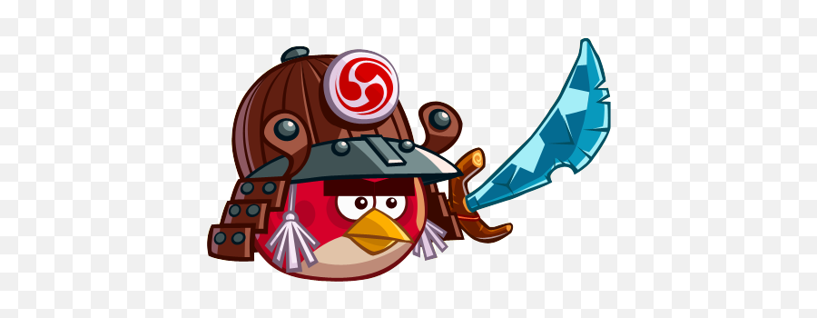 Download Hd Angry Birds Epic Red - Angry Birds Epic Red Bird Samurai Angry Birds Epic Red Emoji,Angry Birds Emojis