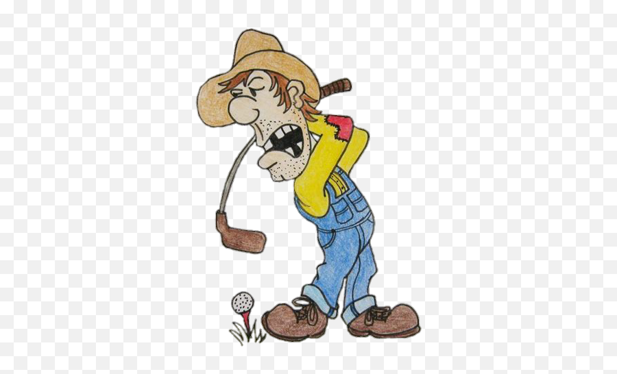 Hillbilly Redneck Golf Golfing Inbred - Redneck Golf Clipart Emoji,Redneck Emoji