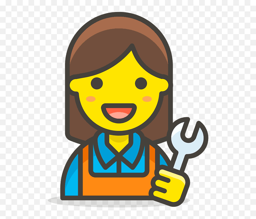 Woman Mechanic Emoji Clipart - Familia Emoji Png,Plumbing Emoji