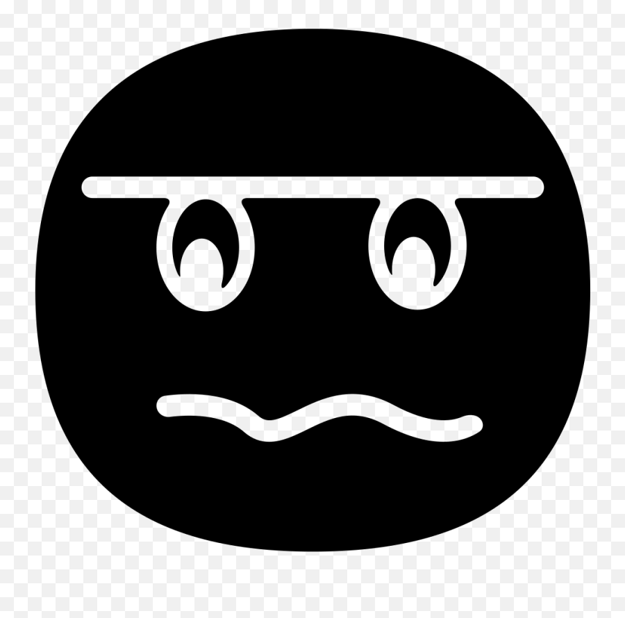 Worried Face Svg Png Icon Free Download - Black Sad Emoji Dp,Worried Emoticon