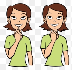 Cute - Sign Language For Word Emoji
