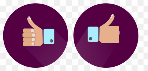 Thumbs Up Like Hand Icon Icons - Flat Design Emoji