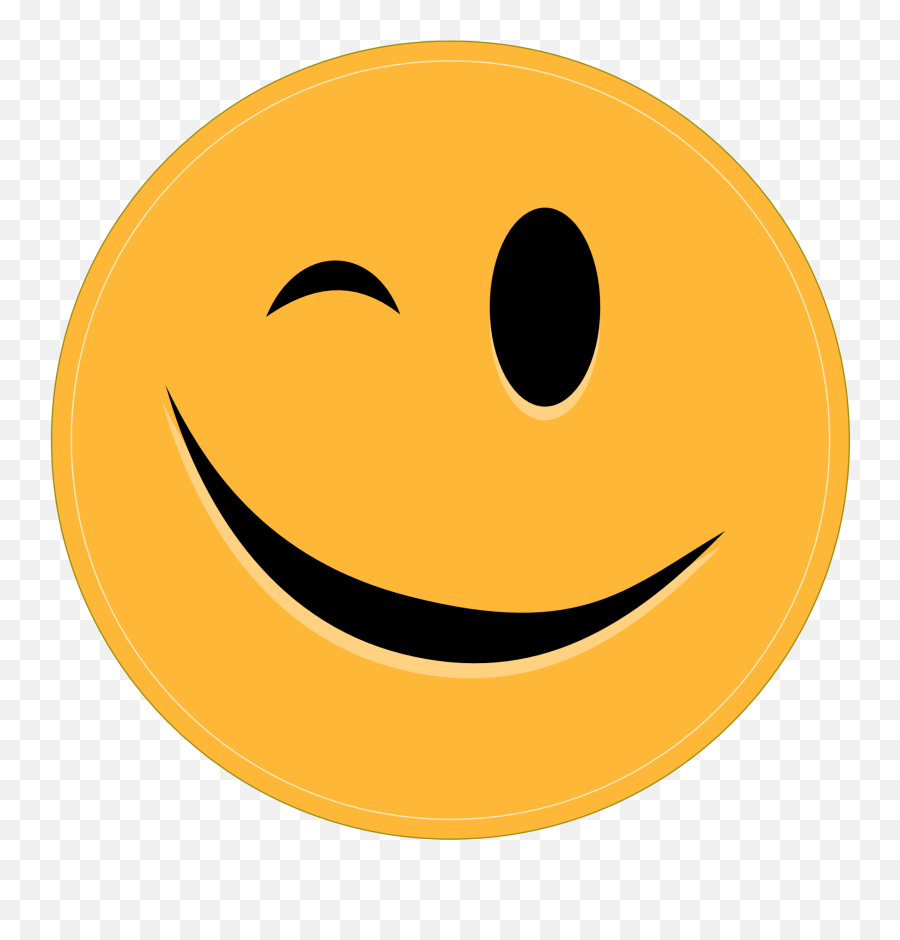 Smiley Wink Emoticon Drawing Free Image - Smile Cartoon Emoji,Wink Emoticon