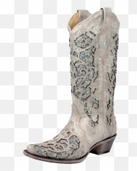 Boot White Transparent Png Clipart - Corral Glitter Inlay Boots Emoji