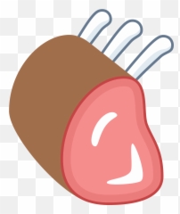 Clipart Mouth Hand Over Transparent - Rack Of Lamb Clip Art Emoji,Silence Of The Lambs Emoji