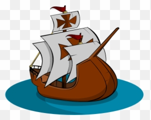 Boat Pirate Ship Clipart Black And White Free Clipartix 4 - Wooden Ship Clip Art Emoji,Ship Emoji
