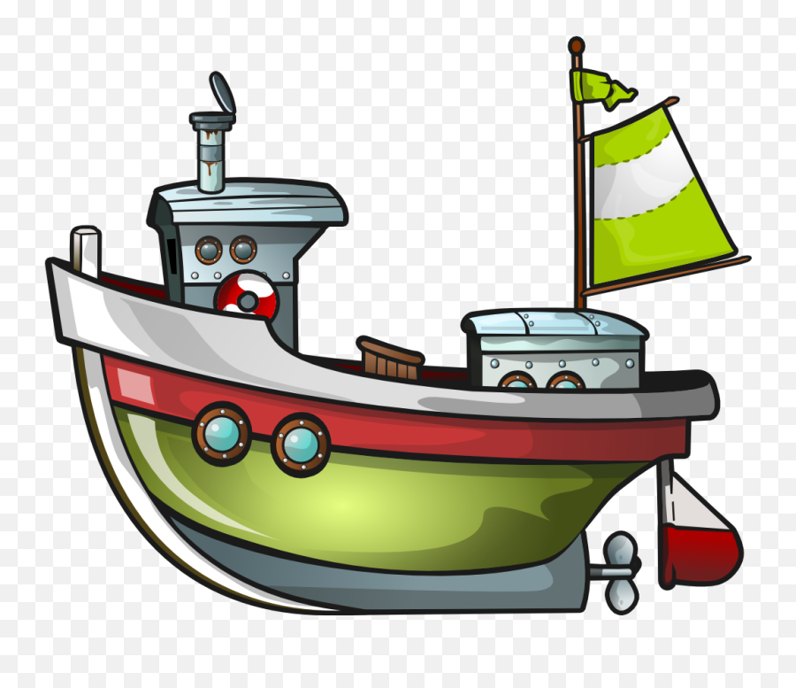 Boat Motorboat Clip Art Aquatic Clipart - Fishing Boat Clipart Png Emoji,Motorboating Emoji