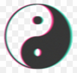 Cute - Trippy Yin And Yang Emoji,Goth Emoji