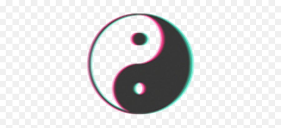 Cute - Trippy Yin And Yang Emoji,Goth Emoji