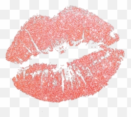 Lips Clipart Kiss Mark Transparent Free For - Rose Gold Hd Glitter Background Emoji