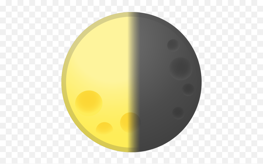 Last Quarter Moon Icon - Cuarto Menguante Emoji,Circle Moon Emoji