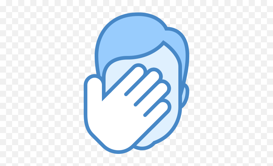 Facepalm Icon - Free Download Png And Vector Hand On Face Icon Emoji,Facepalm Emoji Png