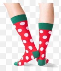 Menu0027s Christmas Polka Dot Socks U2013 Hotsox - Sock Emoji,High Heel Emoji