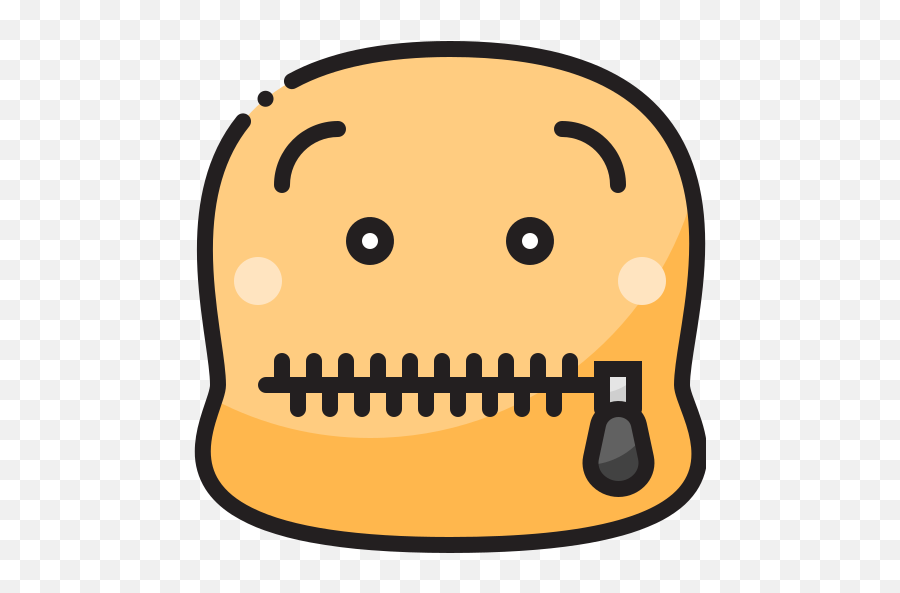 Zipped - Free Smileys Icons Clip Art Emoji,Mouth Zipped Emoji