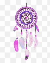 dream dreamchather pink purple mix colormix - Transparent Png Namaste Emoji
