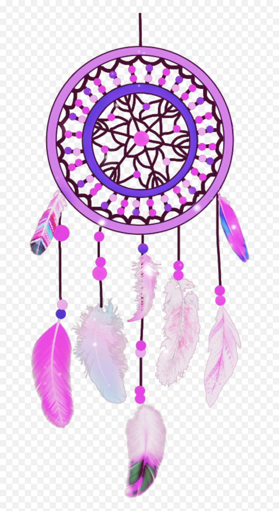 Dream Dreamchather Pink Purple Mix Colormix - Transparent Png Namaste Png Emoji,Wind Chime Emoji