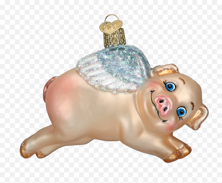 Products Tagged Pigs - Putti Fine Furnishings Christmas Ornament Emoji,Woman And Pig Emoji