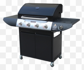 Jumbuck Black 4 Burner Hooded BBQ with Side u2013 Easydeal NZ - Outdoor Grill Rack Topper Emoji